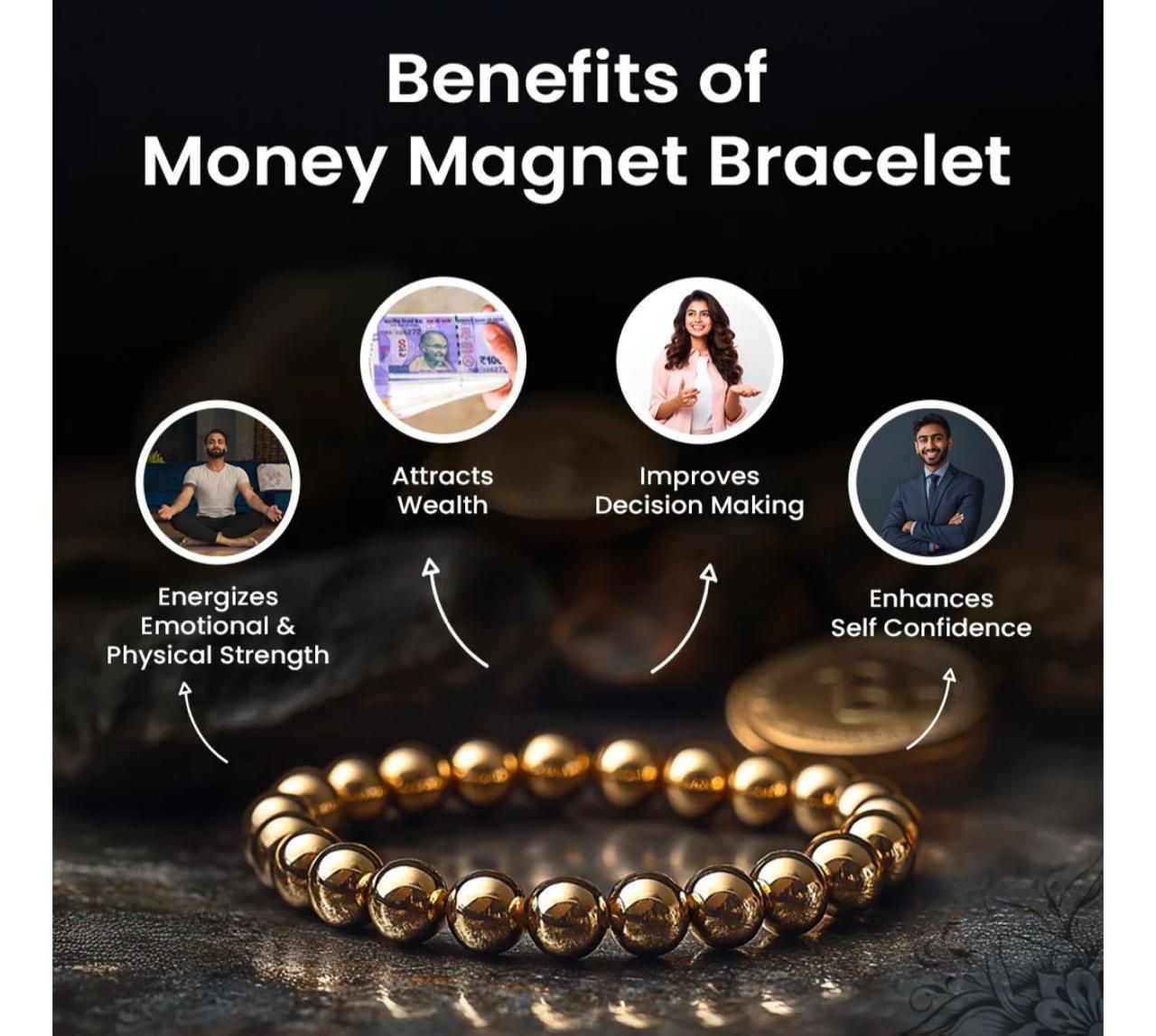Money Magnet Bracelet – Attract Wealth, Luck & Positive Energy